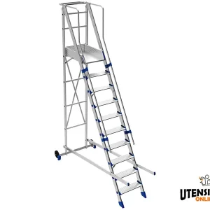 Solo Oggi Scala movibile FORTEZZA in alluminio da 3 a 13 gradini 165mm