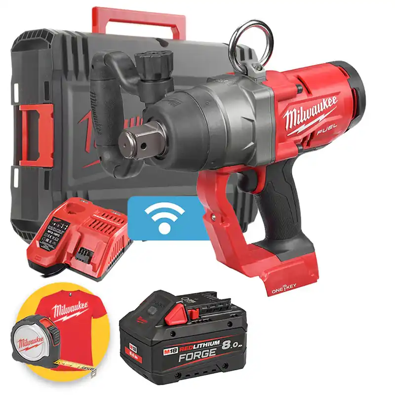 Milwaukee M18 ONEFHIWF1-801X - Avvitatore ad impulsi 1" - 1 x 8 Ah FORGE in valigetta Heavy Duty Sconto