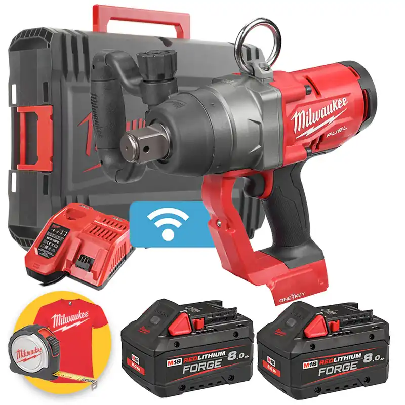 Milwaukee M18 ONEFHIWF1-802X - Avvitatore ad impulsi 1" - 2 x 8 Ah FORGE in valigetta Heavy Duty Bestseller