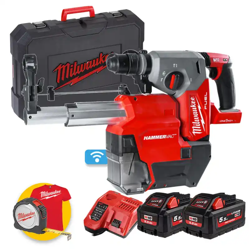 Milwaukee M18 ONEFHXDEL Tassellatore a batteria aspiratore aspirapolvere Compra Online
