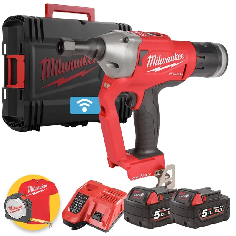 Novità Milwaukee M18 ONEFLT-502X - Pistola per bulloni a strappo HUCK a batteria 18V - 2 x 18 V