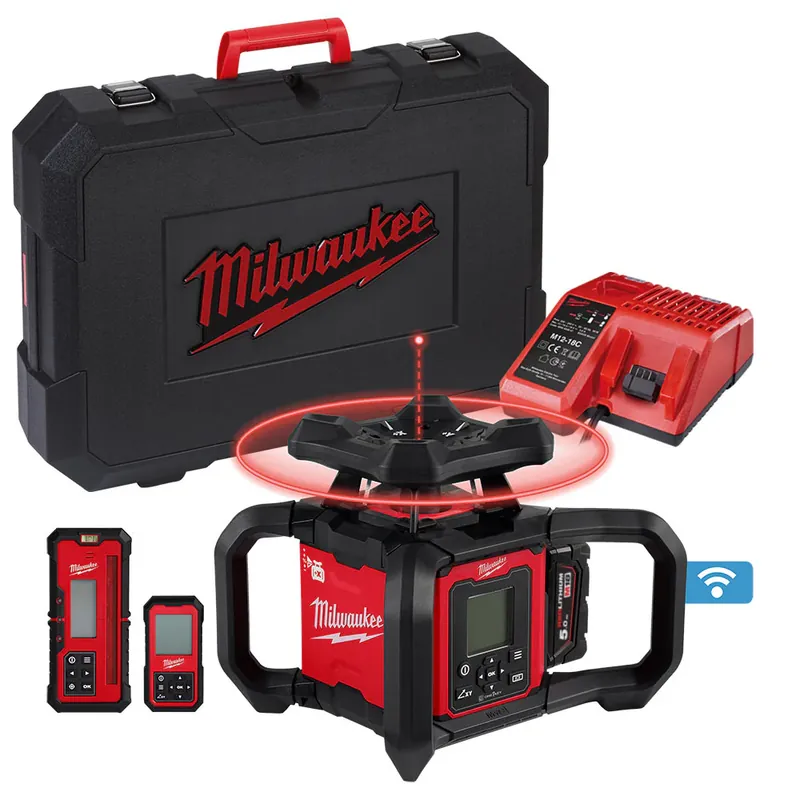 Milwaukee M18 RLOHV1200-501C - Livella laser rotante 1200 metri raggio orizzontale/verticale doppia pendenza automatica Ultima Occasione