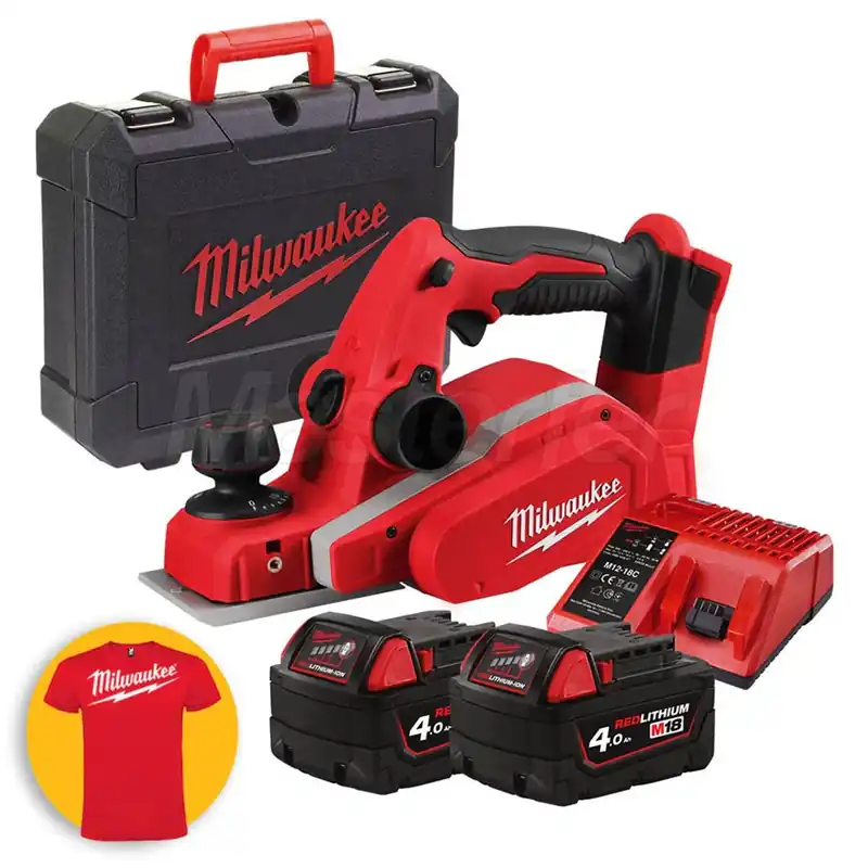 Milwaukee M18 BP-402C - Pialla per legno a batteria, 2 x 4Ah Compra Online