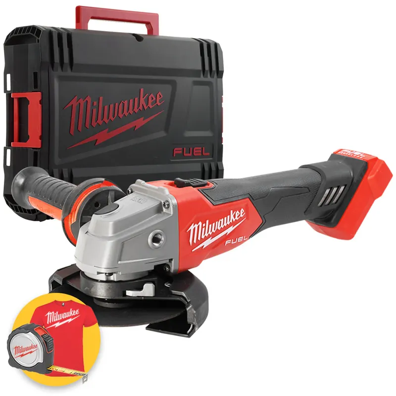 Non Perdere Milwaukee M18 FSAG125X-0X - Smerigliatrice angolare a batteria 18V (solo corpo), valigetta