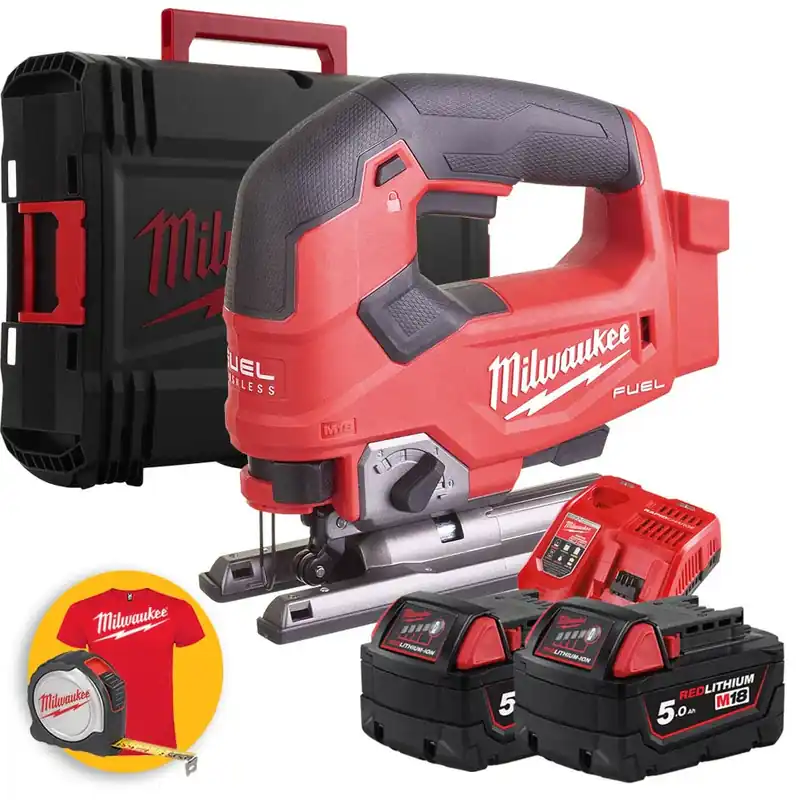 Milwaukee M18 FJS-502X - Seghetto alternativo a batteria M18, 2 x 5Ah in valigetta Ultima Occasione