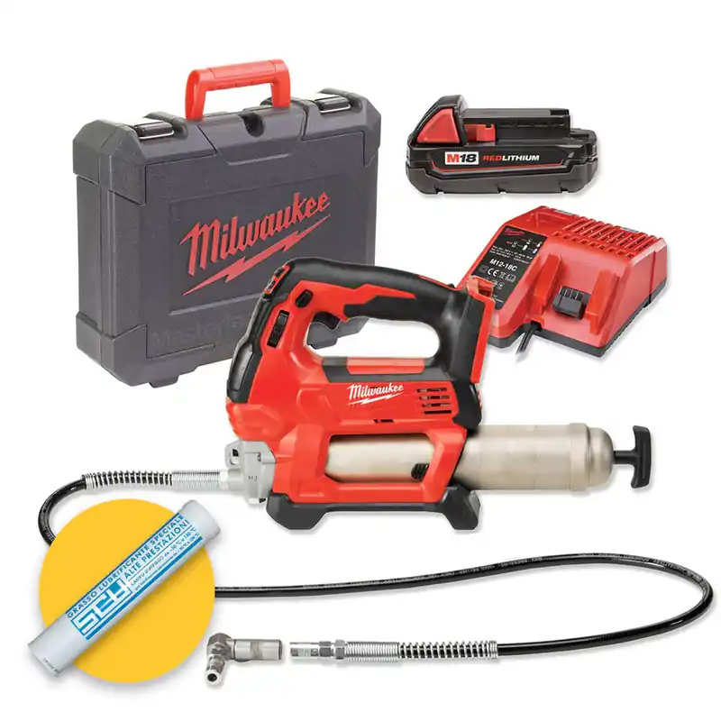 Milwaukee M18 GG-201C - Pistola ingrassatore per grasso a batteria 18V Prezzo Scontato