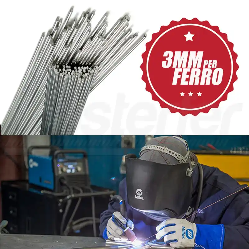 Esclusivo Bacchetta TIG SOGES FERRO per saldatura MM 3 X 1000