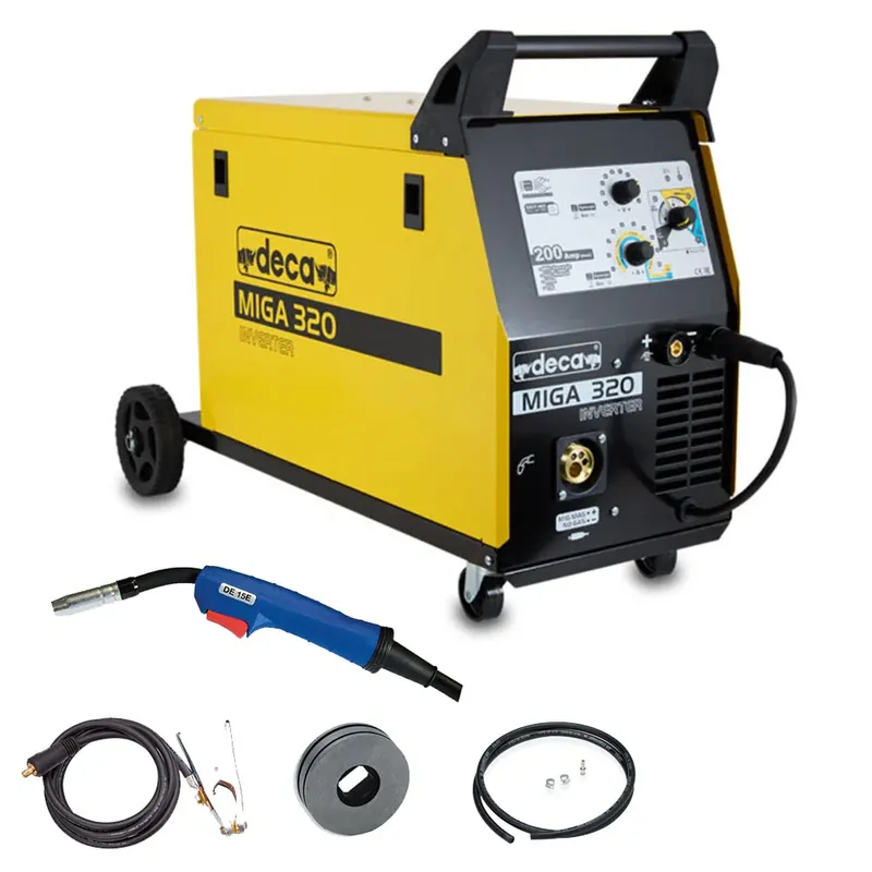 Deca Miga 320 - Saldatrice inverter multiprocesso sinergica 200A - Elettrodo, Filo, Tig Vendita Finale