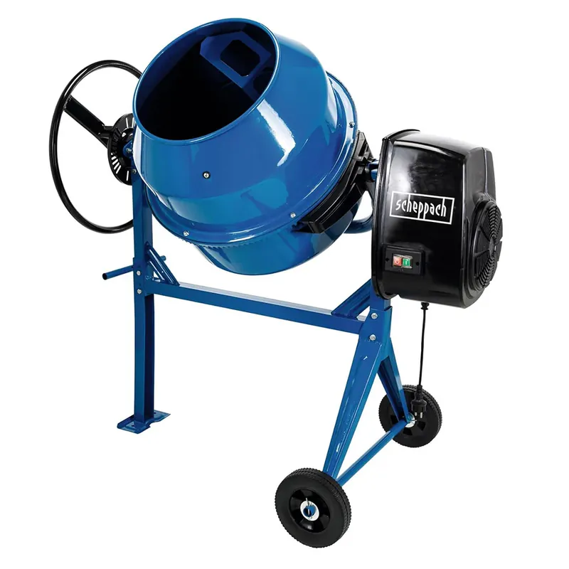 Più Venduto Scheppach MIX125 - Betoniera elettrica 125lt 550W per malta calcestruzzo e cemento 220V