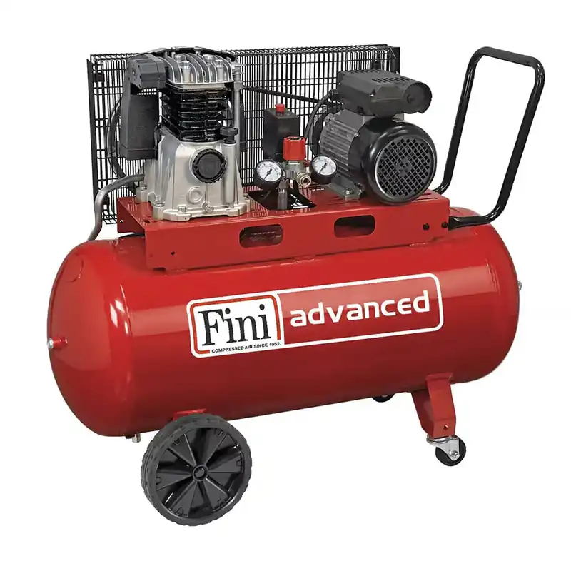 Fini MK103-100-3M - Compressore professionale a cinghia 230V 3 hp con cilindri in ghisa - 100 litri Compra Oggi Stesso
