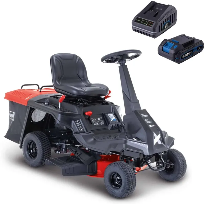 Novità Scheppach MR230–61 - Trattorino rasaerba con accensione elettrica - taglio 61 cm - cilindrata 224cc