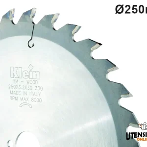 Bestseller Lama circolare universale HW Klein antisibilo Ø250x30mm 40 denti