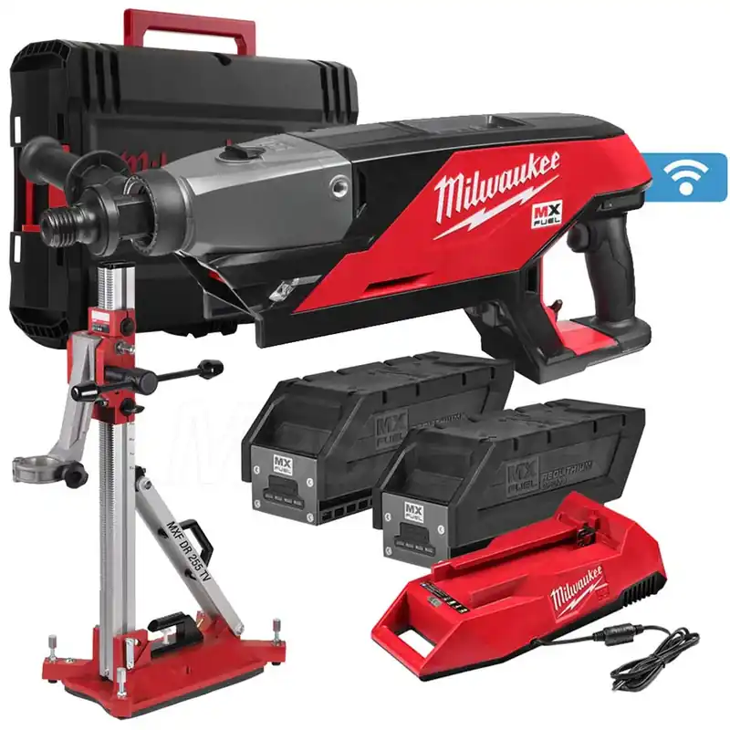 Popolare Milwaukee MXF DCD150-302C KIT - Carotatrice MX FUEL a batteria a 2 velocità secco-umido