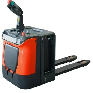 Novamach N1/AEP - Transpallet elettrico a batteria con pedana a scoparsa , 2000kg Professionale