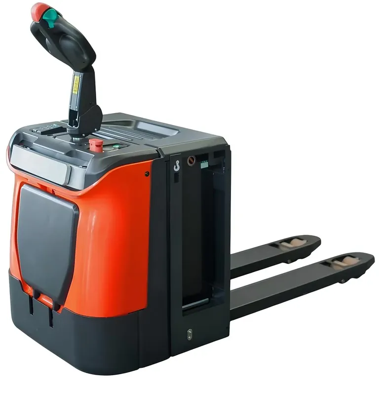 Economico Novamach N1/AEP/25 - Transpallet elettrico a batteria con pedana a scoparsa , 2500kg