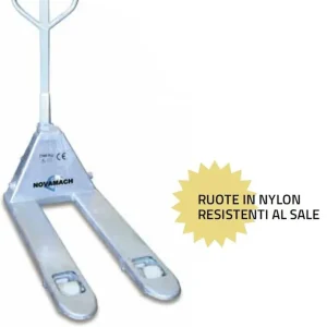 Transpallet NL1/Z , 2500 Kg monorullo galvanizzato zincato resiste al sale 540 x 1150 mm Direttamente Dal Produttore