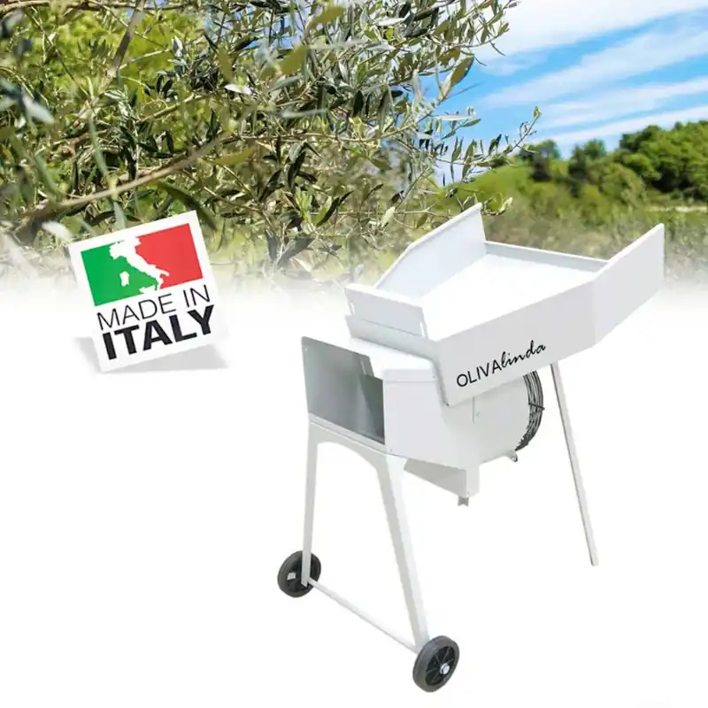Olivalinda - Defogliatore elettrico defogliatrice per olive, ceci, fagioli, fave, granaglie con regolatore di velocità Esclusivo