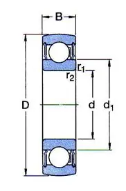 Cuscinetti a sfera oscillanti 1726203-2RS SKF foro D.17-40-12h Bestseller