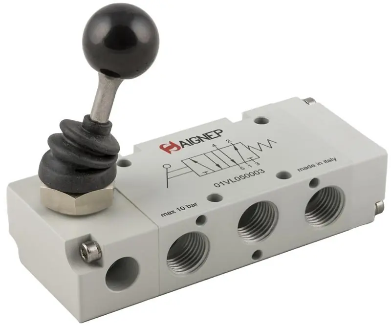 Ultimissimo Modello Valvola pneumatica 1/4 manuale bistabile Aignep 5/2