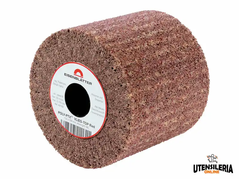 Rullo in fibra TOP per metalli e legno 112x100mm grana 80-180 Scelto Dai Clienti