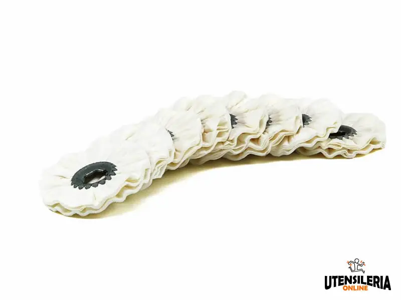 Compra Online Anelli di cotone soffici per lucidatura finale 100x10mm (8pz)