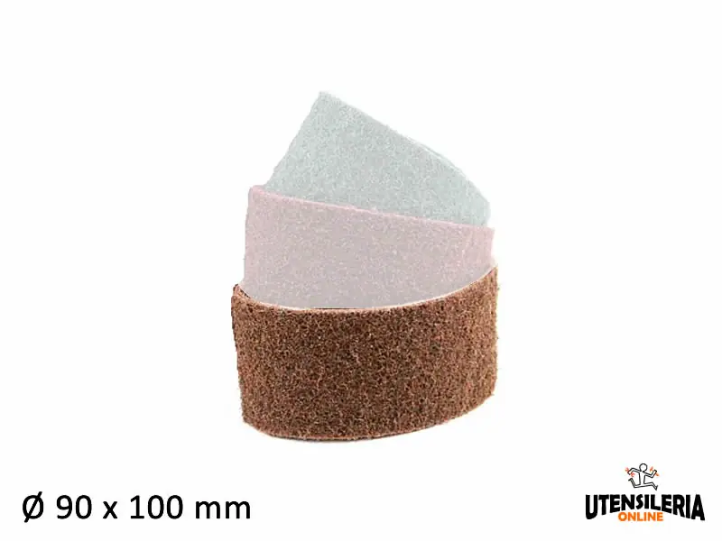 Nastri abrasivi grana grossa marrone 90x100mm (4pz) Promo Stagionale