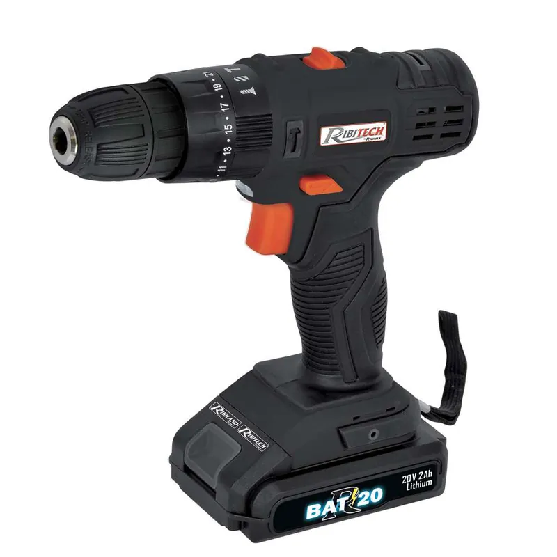 Prezzo Conveniente Ribimex PRBAT20/P - Trapano avvitatore 2 batterie litio 20V - RBAT20