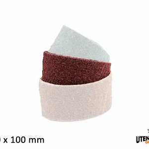 Nastri abrasivi grana media rosso 90x100mm (4pz) Ultime Pezzi