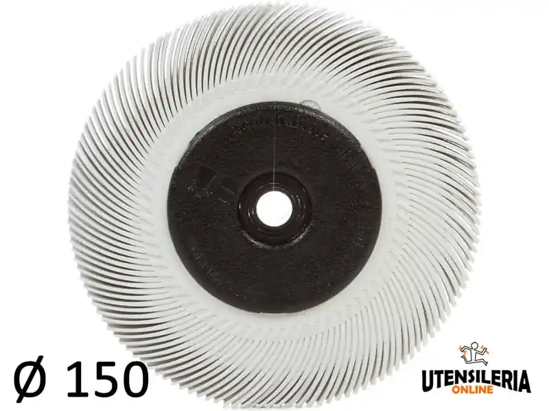 Spazzola radiale Bristle 3M filo curvo Tipo C Ø 150 mm grana 12 A Buon Prezzo