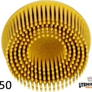 Professionale Dischi a tazza Bristle 3M attacco Roloc™ Ø 50 mm grana 80 (10pz)