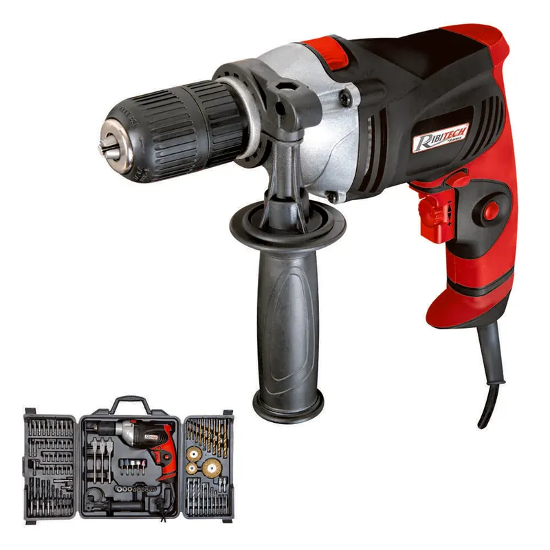 Miglior Prezzo Ribimex PRKIT92FP - Trapano/Avvitatore elettrico 92 pezzi