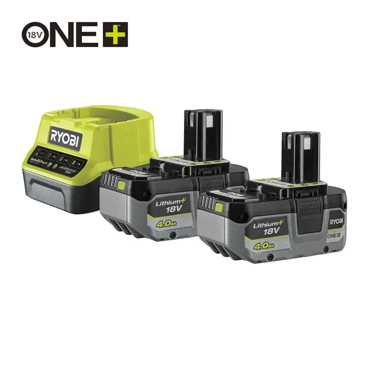 Offerta Ryobi RC18120-240X - Kit energia 2 batterie 4.0Ah Lithium+ e caricabatteria ONE+