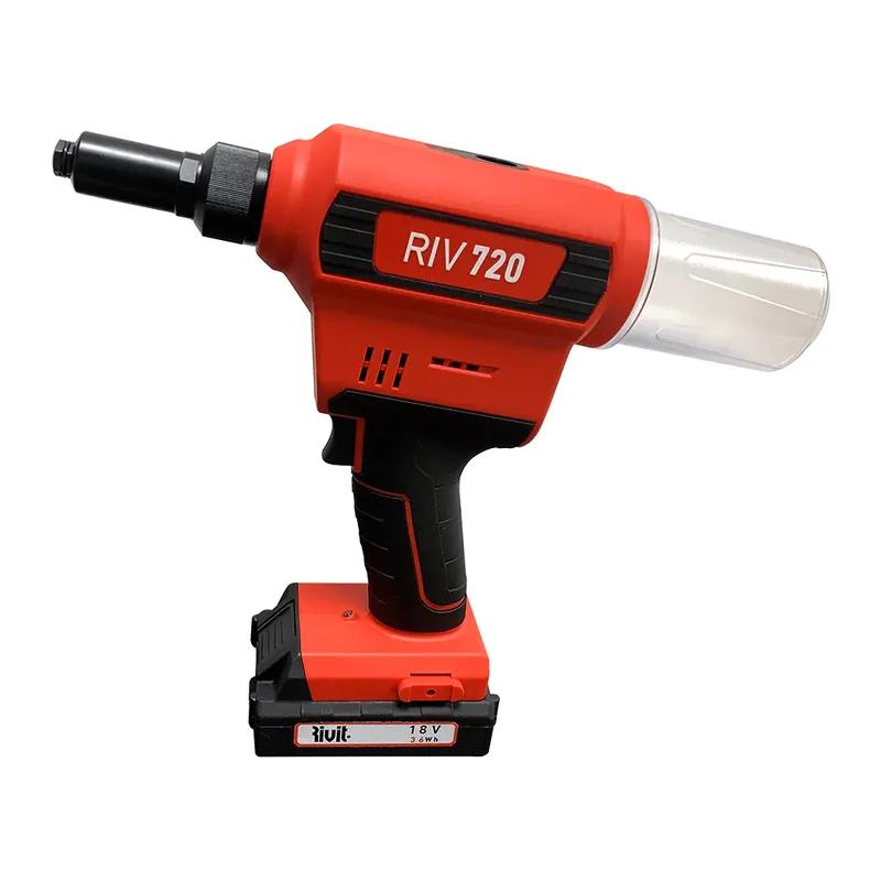 Prezzo Basso Rivit RIV720 - Rivettatrice batteria litio per rivetti fino ⌀ 6,4 mm - 2 batterie da 18V 2,0Ah