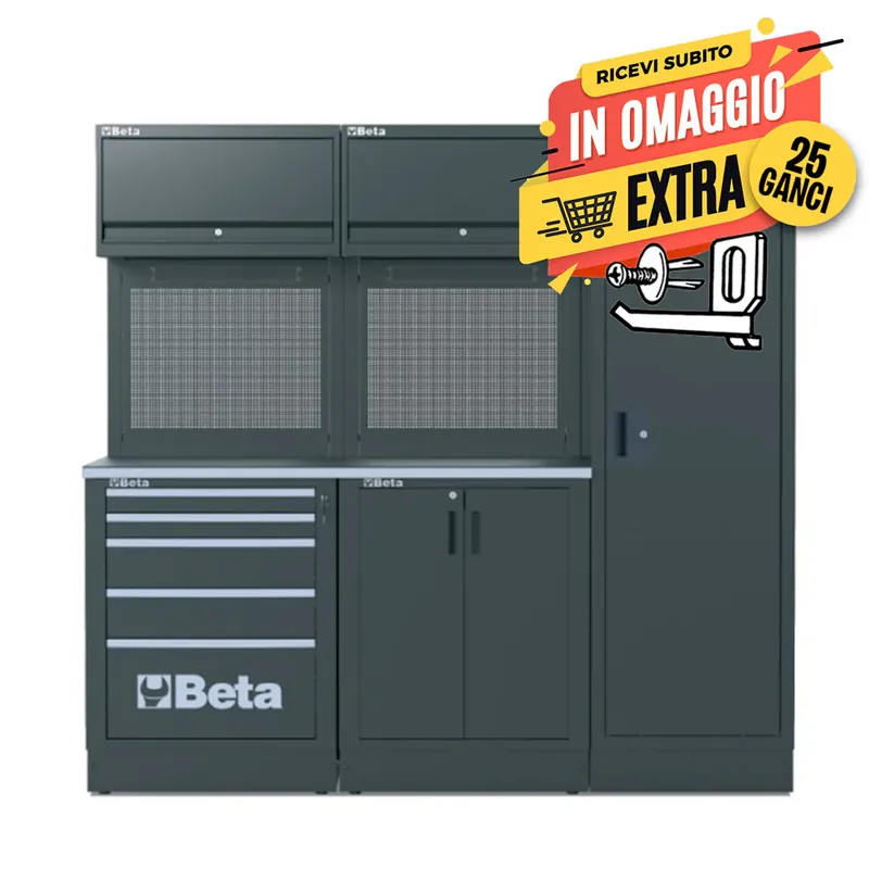 Super Prezzo Beta RSC50 D - Arredamento arredo completo per officina - piano in acciaio