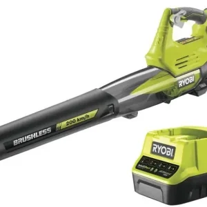 Promozione Esclusiva Ryobi RY18BLXA-140 - Soffiatore Brushless con turbina Jet 18V ONE+, 1 batteria 18V 4Ah