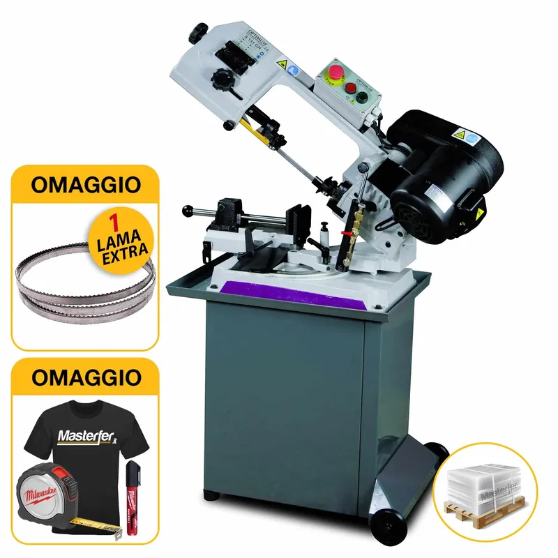 Scelto Dai Clienti Optimum S 131 GH - Segatrice a nastro - 1100W - Discesa autonoma