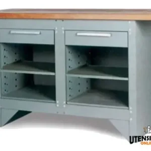 Spedizione Espresso Banco da lavoro acciaio Barbero TSA 5411 con piano in legno 1372x508x852mm