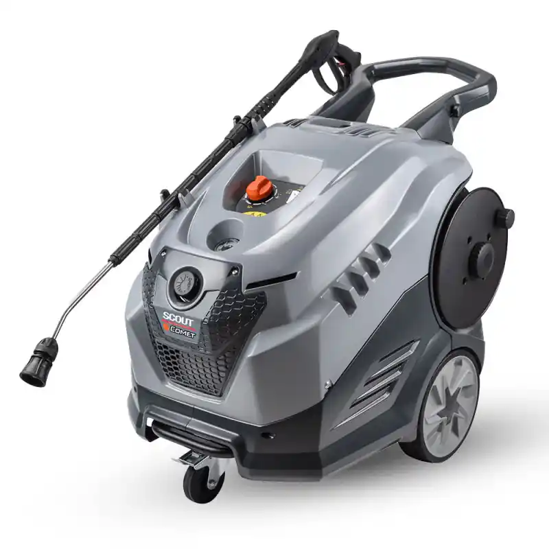 Prezzo Ridotto Comet Scout 150 Extra - Idropulitrice a caldo 150 bar 540 L/H, con avvolgitubo