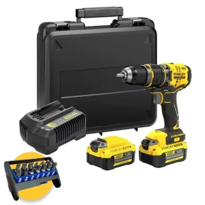 Stanley SFMCD721M2K-QW - Trapano avvitatore 18V brushless a percussione - 2 x 4Ah Ultime Pezzi