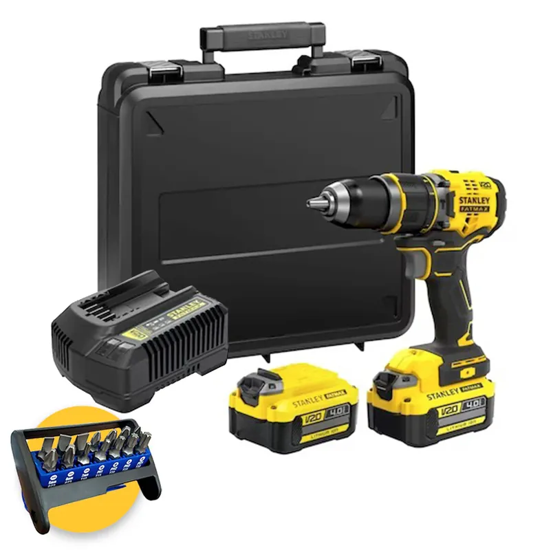 Stanley SFMCD721M2K-QW - Trapano avvitatore 18V brushless a percussione - 2 x 4Ah Ultime Pezzi