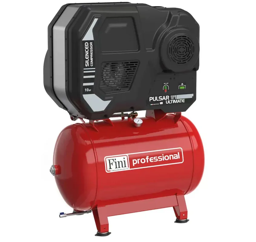 Fini PULSAR ULTIMATE K50-270-10 TA , 270 litri , 10 bar , 10 Hp , 400v , silenziato professionale Ordina Subito