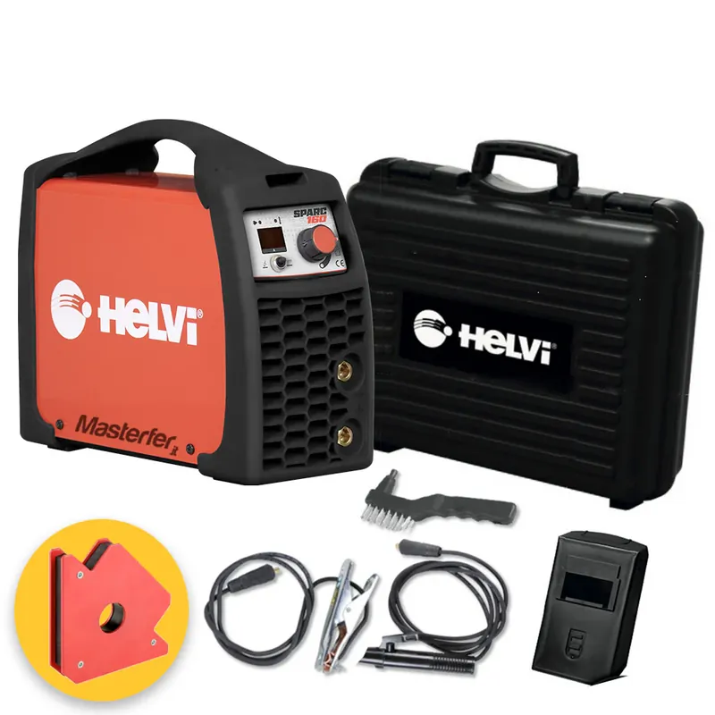Bestseller Helvi SPARC160 - Saldatrice inverter ad elettrodo e TIG - 160A - valigetta e accessori