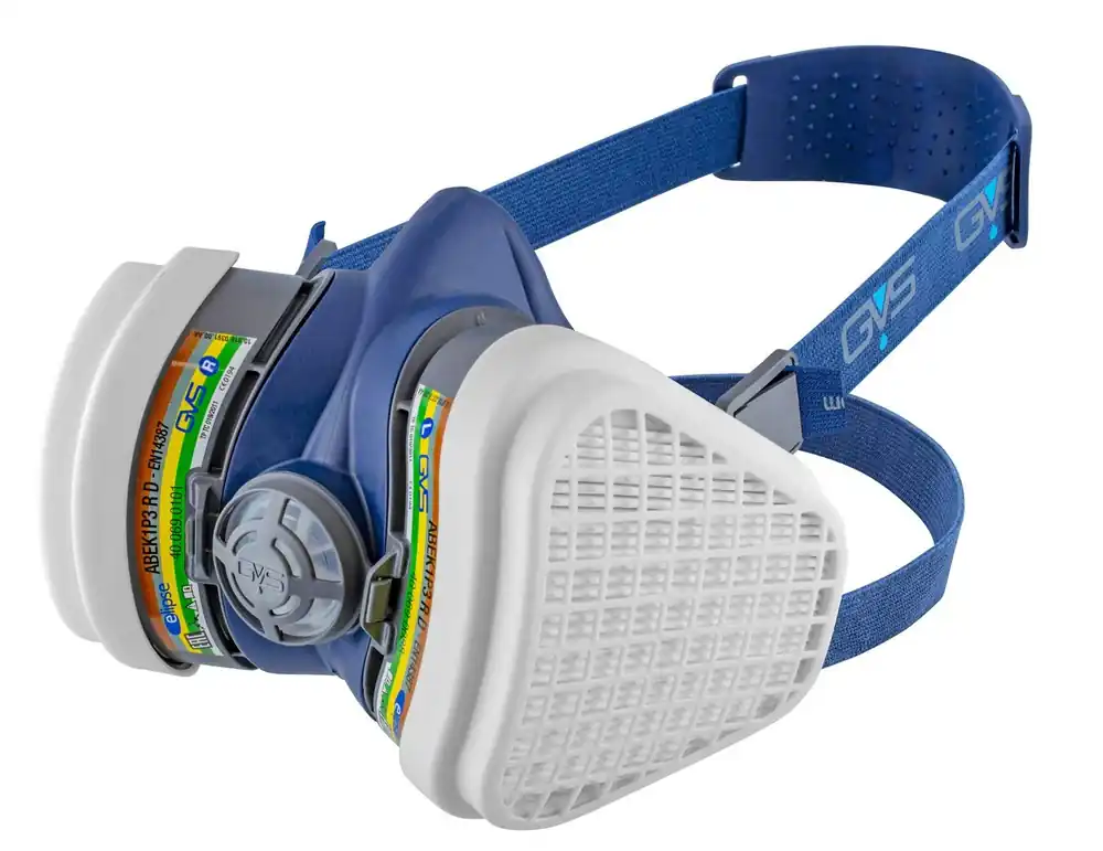 Economico GVS Elipse ABEK1P3 SPR491 - Maschera respiratore con filtri combinati sostituibili per gas, acidi, ammoniaca e polveri