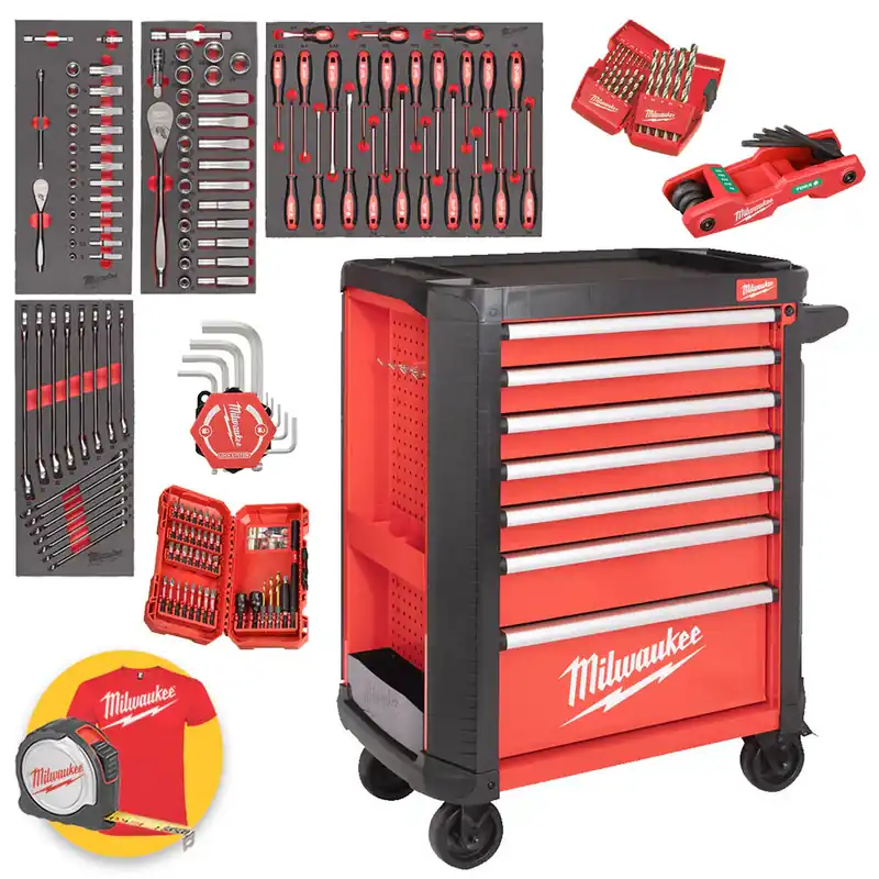 Soddisfatti O Rimborsati Milwaukee SRC30-1-A - Carrello portautensili porta attrezzi - Assortimento automotive - 171 pezzi
