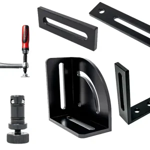 Affare Accessori di serraggio 34 pezzi per tavoli saldatura SteelPlus GPPH, fori 16mm