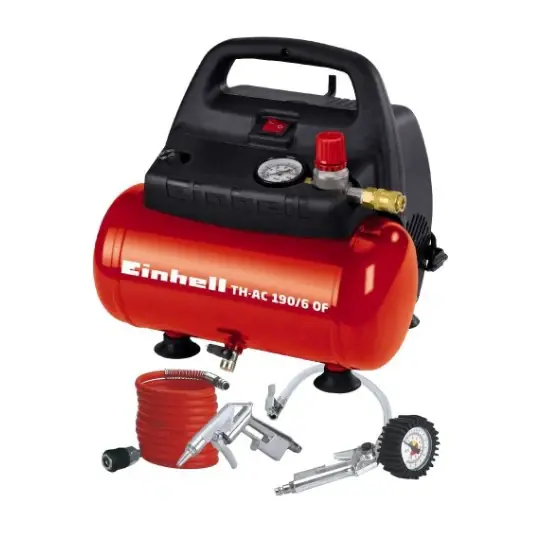 Scelto Dai Clienti Einhell TH-AC 190/6 OF KIT - Compressore aria portatile 6 lt