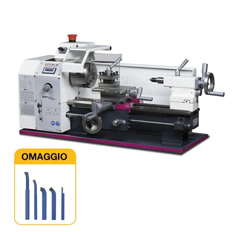 Tornio Optimum TU 2004V con regolazione continua dei giri e visualizzatore digitale con OMAGGIO Promo Stagionale