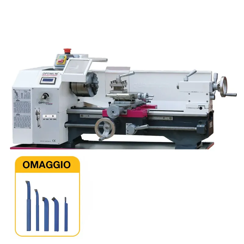Optimum TU 2304 V Vario - Tornio parallelo con regolazione continua del numero di giri 0500P0325 Quantità Limitata