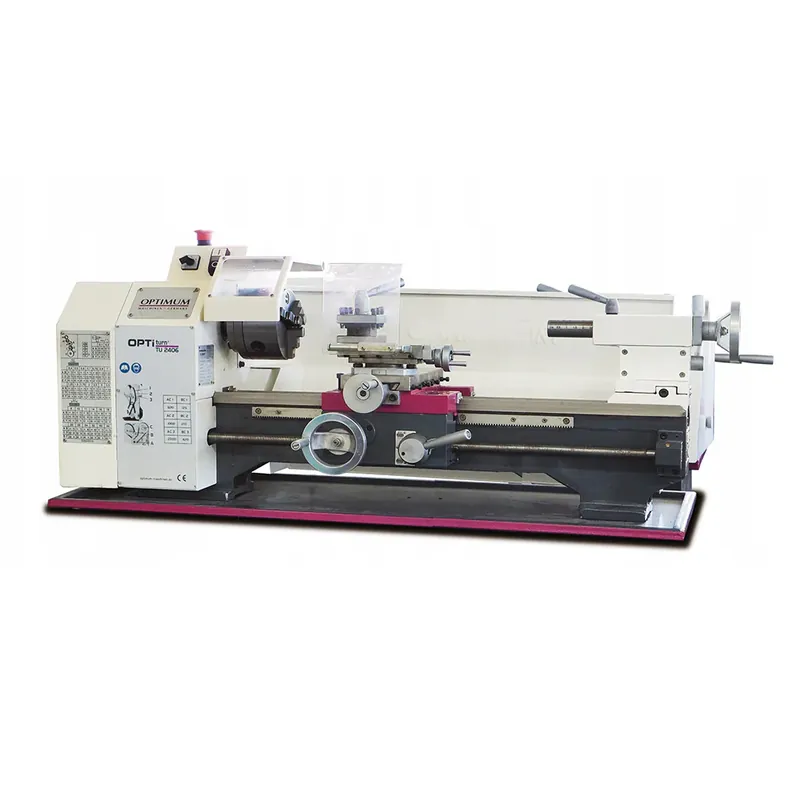 Economico Optimum TU 2807 - 400V - Tornio parallelo con scatola ad ingranaggi di avanzamento