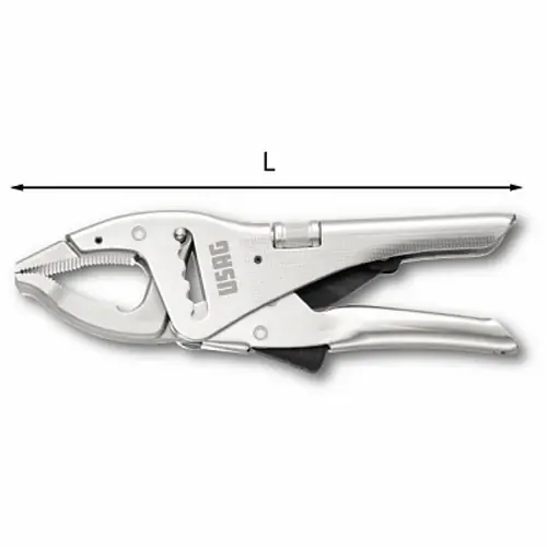 Usag 135 B - Pinza regolabile autobloccante a cremagliera con ganasce lunghe Must-Have
